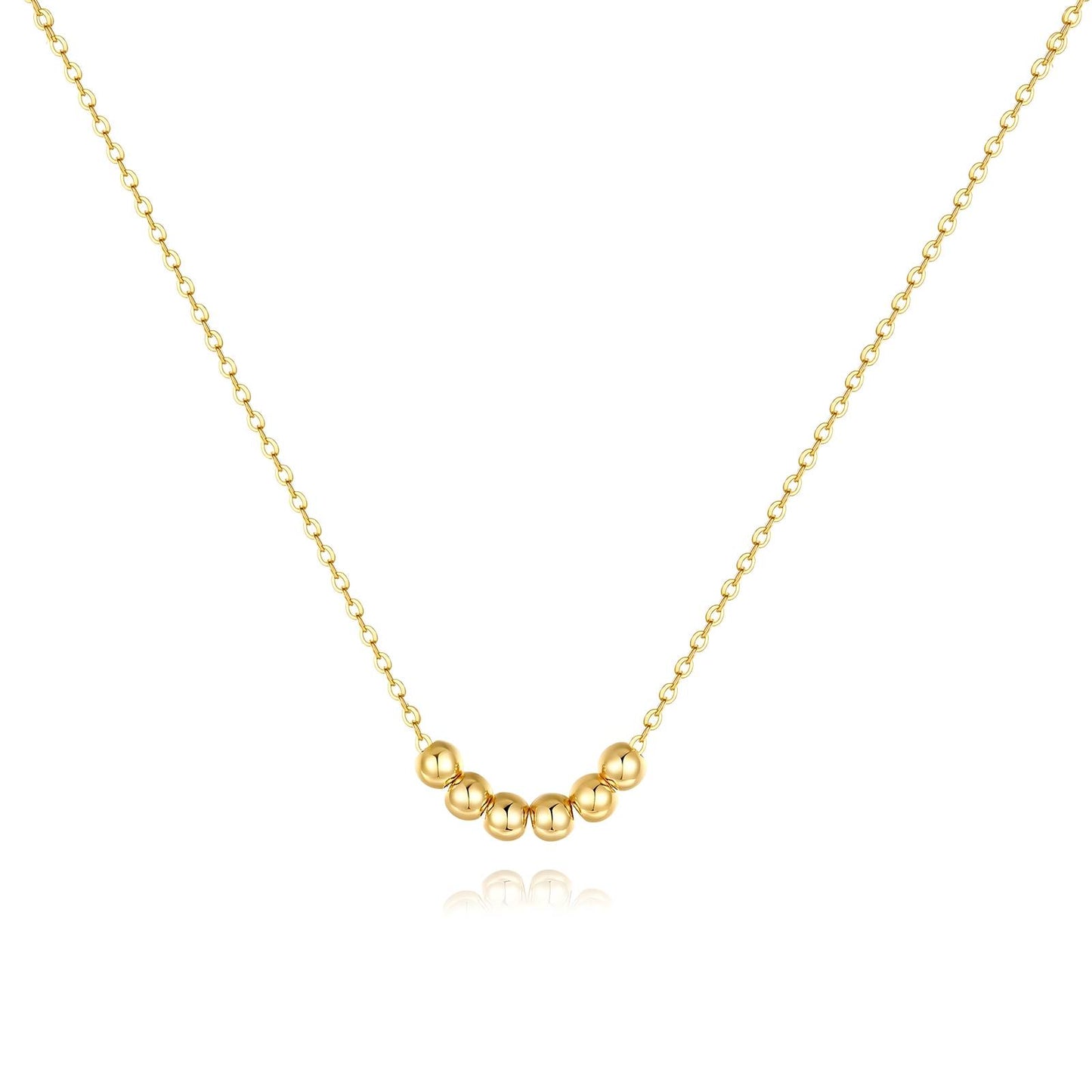 Solace Gold Bead Necklace