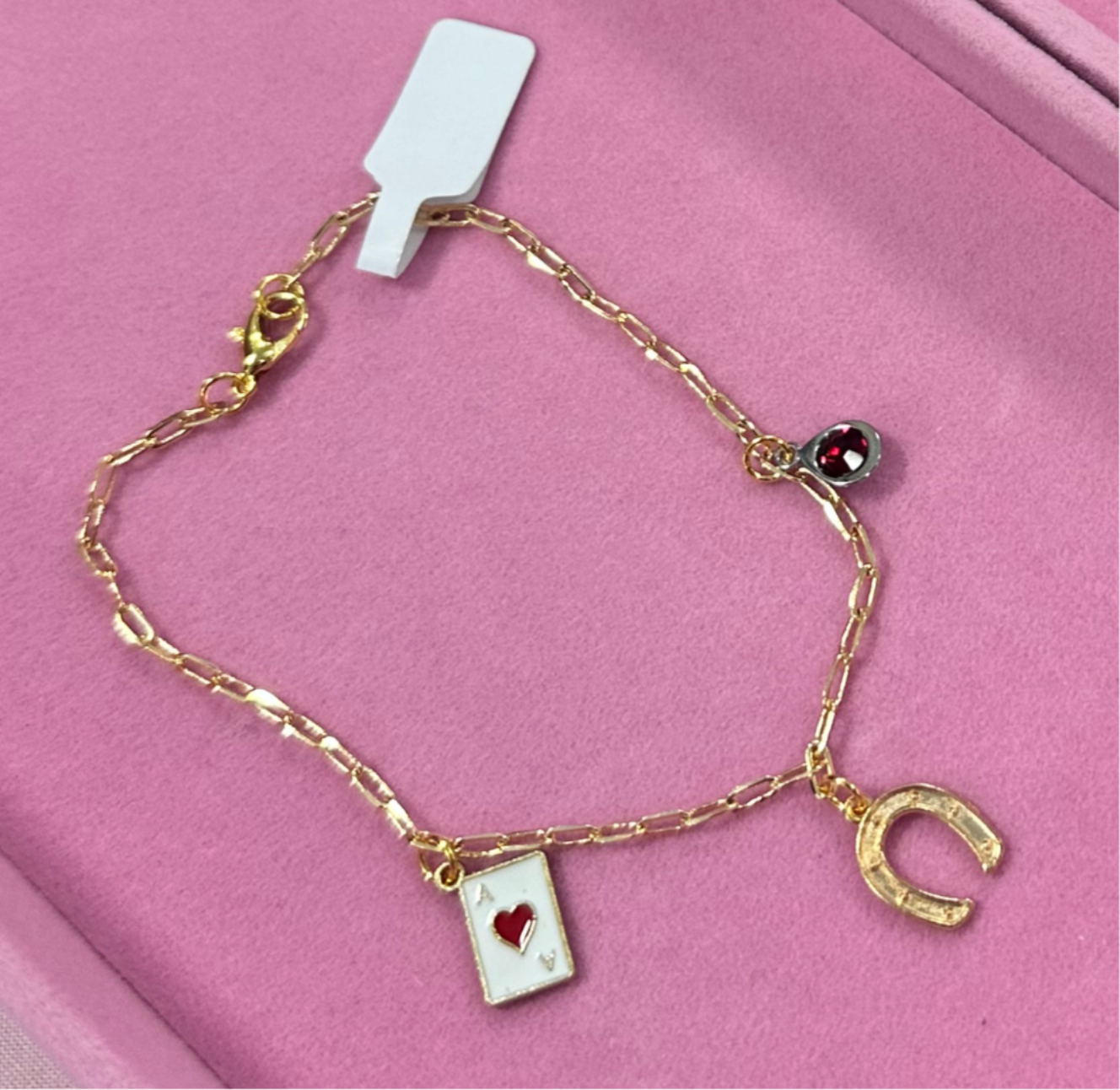 Gold Paperclip Chain Bracelet - Mini