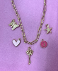 Gold Paperclip Chain Necklace - Large - size reference