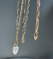 Gold Paperclip Chain Bracelet - Mini - size reference
